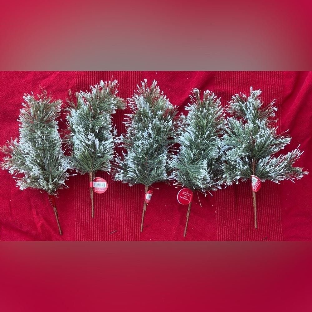 NWT Ashland Christmas pick stems 5 total 
12”H each